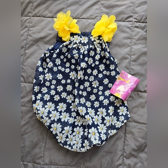 Bundle Of 4 Rompers For Baby Girl Size 3 To 6Months Picapino, Blueberi, Snugabye - Picture 3 of 4